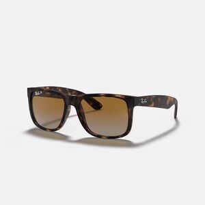 Ray Ban Justin Classic RB4165 Rubber Light Havana Brown Gradient Dark Brown S-51
